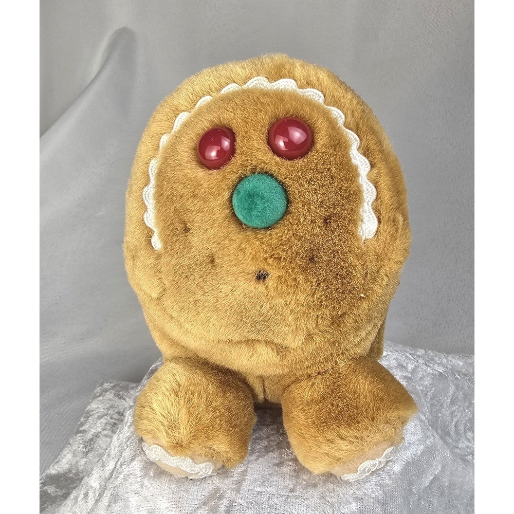 94 VTG Swibco Puffkins Limited Edition Spice Gingerbread Plush 5" Stuffed Beanie